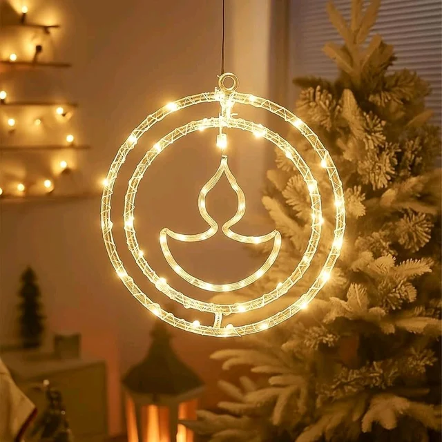 Revolving Diya Lights 