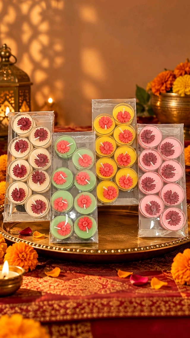 Acrylic Candles Pack Of 8