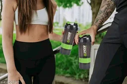 Thesikuway New Gym Bag Combo For Men Combo Set For Men & Women Quantity :- 6 - Black