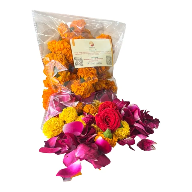 Aaradhya (आराध्य) - 1 small mala + 30 Grams loose flowers