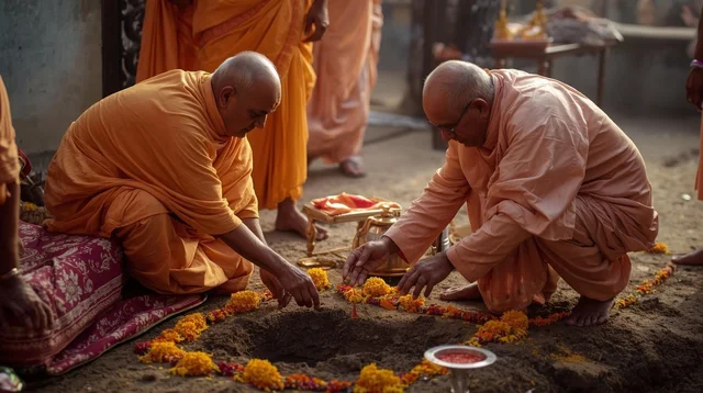 Bhoomi Poojan (भूमि पूजन)