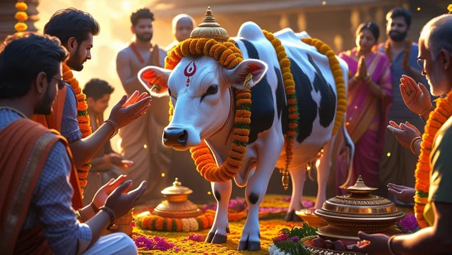 Gau Pooja (गौ पूजा)
