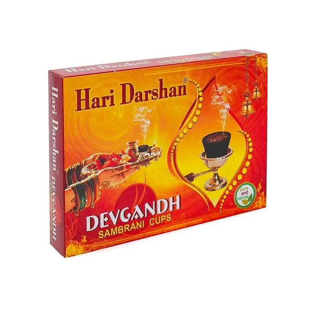 Hari Darshan Devgandh Sambrani Dhoop Cups - Pack of 12 cups
