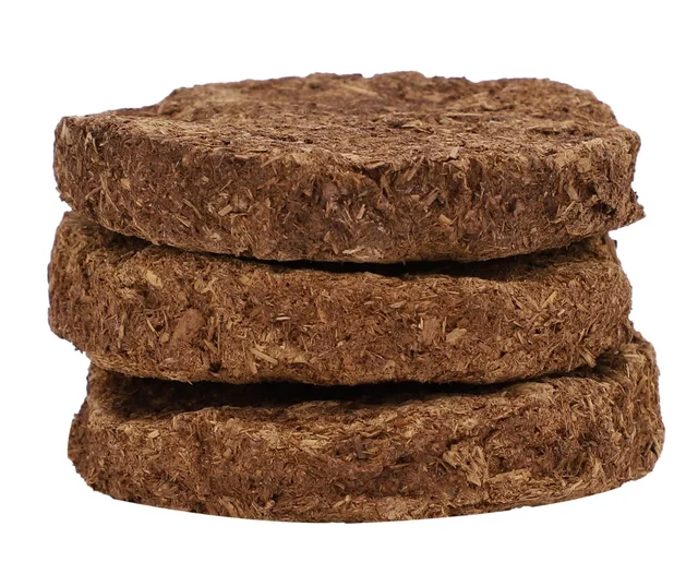 Bhakti Basket Kanda Traditional Cow Dung Cake - Size - 2 inch, Pack of 9 Kandas
