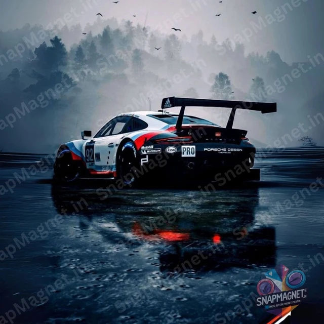 Porsche  -Car Fridge Magnet - CFM-005