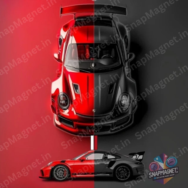 Porsche  -Car Fridge Magnet - CFM-006