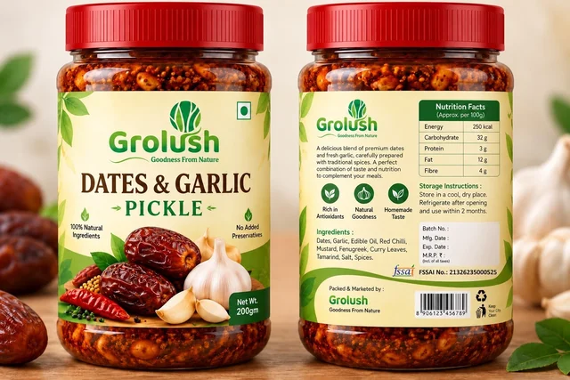 Dates and Garlic Pickle 200 gm