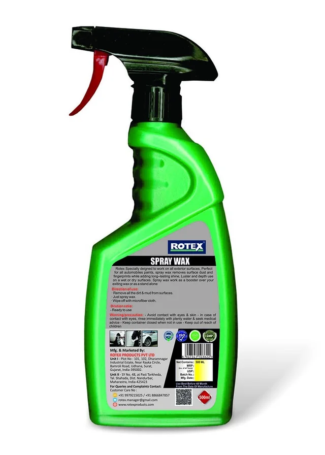 Rotex Spray Wax 500 ml - free, green