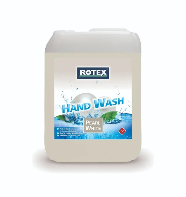 Rotex Pearl White Hand Wash 5 Litre - free, white