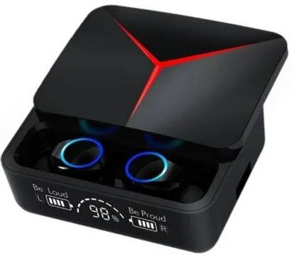 M90 Earbuds With Power Bank - Black