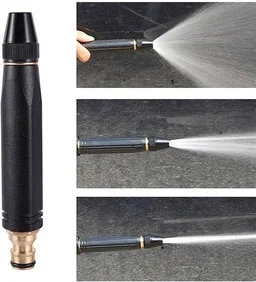 Water pressure Nozzel Metal Without Connectors - Black