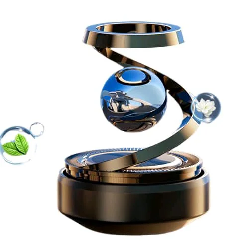 Star Ring Solar Car Perfume For Dashboard - Black