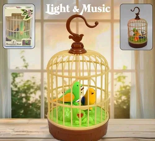 Musical Singing Bird Cage Toy