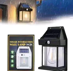 Indian Stuff Solar Sensor LED Lamp 3 Modes - Black