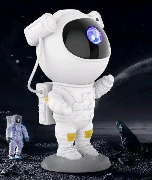 Astronaut Galaxy Projector Night Light with Remote Control - White