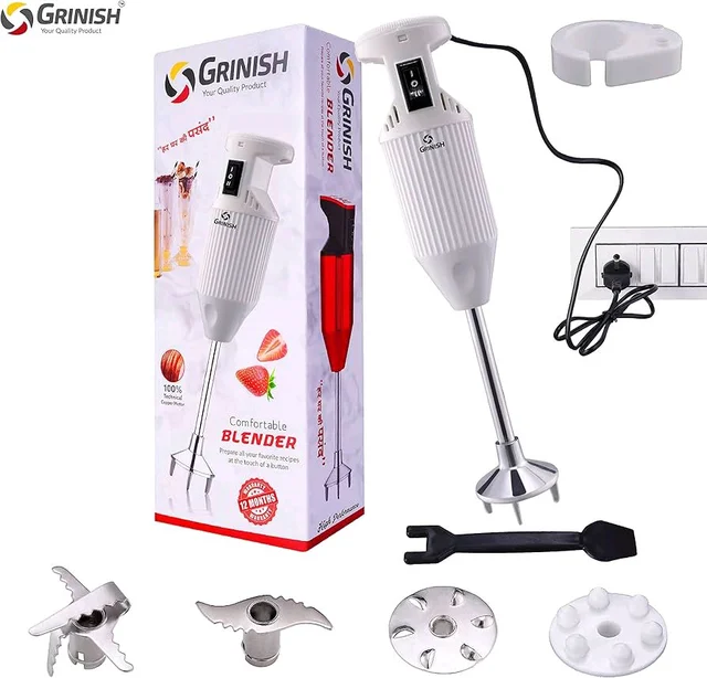 Grinish Comfortable Hand Blender – 100% Copper Motor