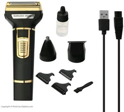 Geemy ✂️ GEEMY GM-6691 3-in-1 Professional Hair Trimmer & Shaver - Black