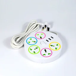 Minisu 🔌 MINISU MSEC-808 Power Extension Cord with 3 USB Charger & 4 Power Sockets