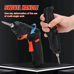 MZ 🔧 46-in-1 Rechargeable Cordless Screwdriver Drill Machine Set - Black