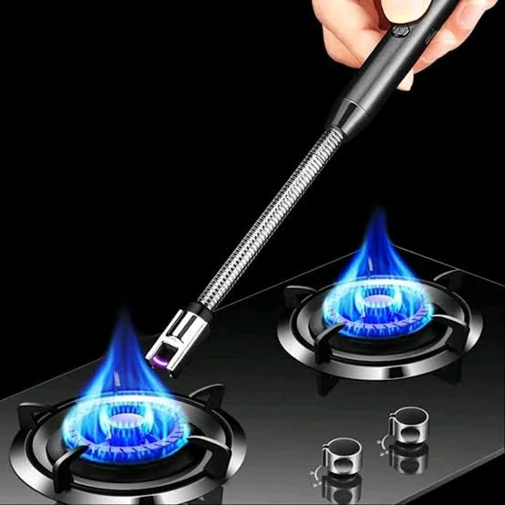 🔥 Electric Gas Lighter with USB Charging (Flameless & Windproof)