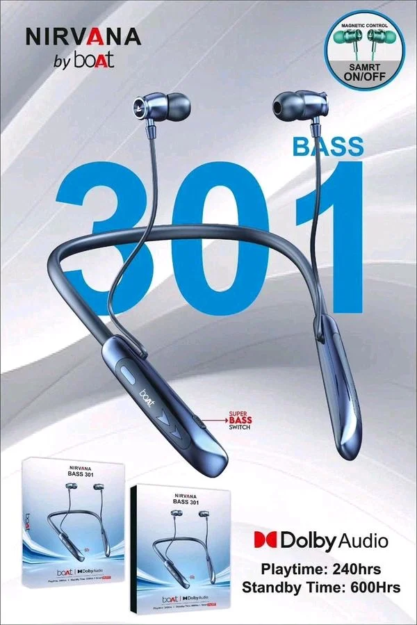 boAt Nirvana Bass 301 Magnetic Bluetooth Neckband