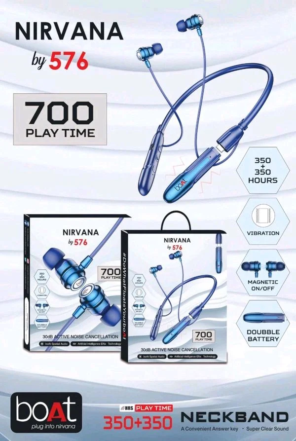 boAt Nirvana Virat18 Double Battery Bluetooth Neckband