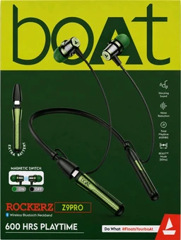 boAt Rockerz Z9 Pro Dual Battery Neckband | 600 Hours Playback | Beast™ Mode | Extra Battery - blue