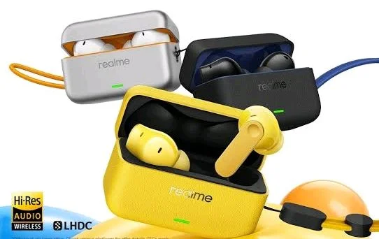 realme Buds T500 Pro True Wireless Earbuds | 50dB Noise Cancellation | Hi-Res Audio | 56 Hours Playback - yellow