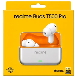 realme Buds T500 Pro True Wireless Earbuds | 50dB Noise Cancellation | Hi-Res Audio | 56 Hours Playback - yellow
