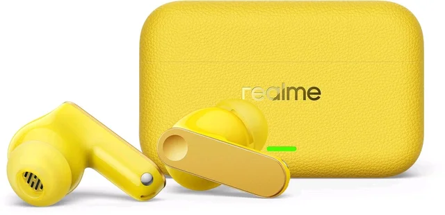 realme Buds T500 Pro True Wireless Earbuds | 50dB Noise Cancellation | Hi-Res Audio | 56 Hours Playback - yellow