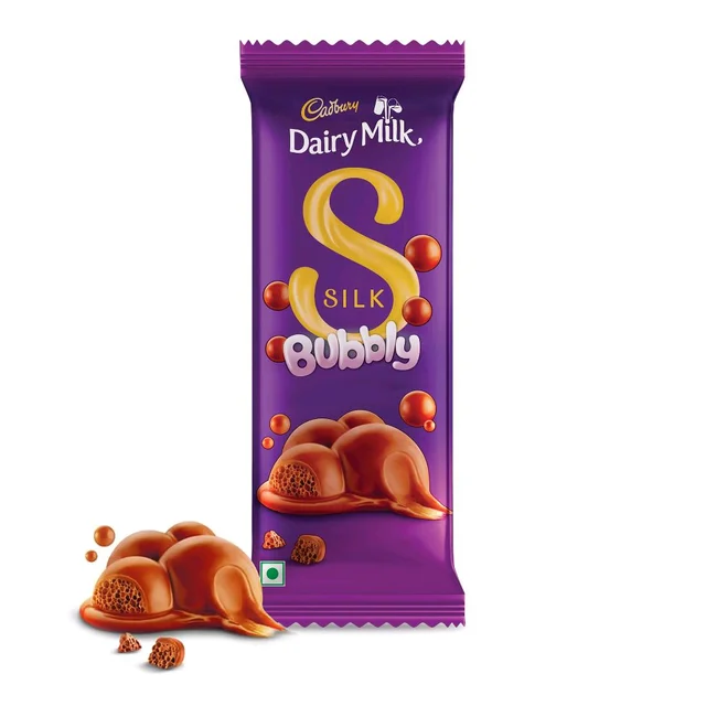 Cadbury. Dairy Milk Chocolate Silk Bubbly - 80 gm.
