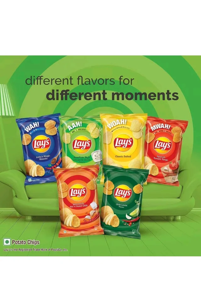 Frito-Lay. Lays American Style Cream & Onion - 52.9gm.