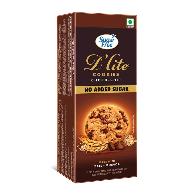 Sugar free. Sugar Free D'lite Cookies Choco-chip
