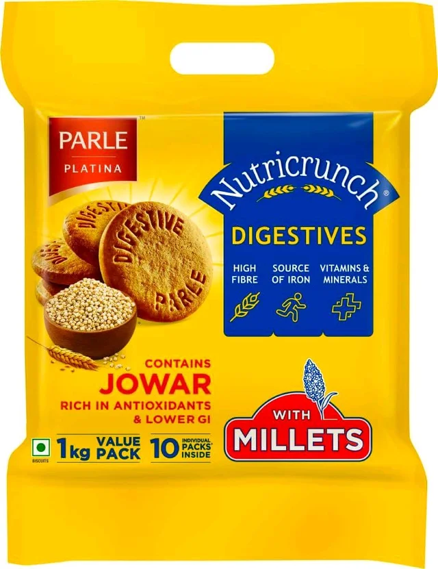 Parle. Parle Nutricrunch Digestive Biscuits - 1 Kg.