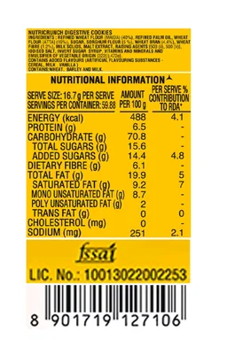 Parle. Parle Nutricrunch Digestive Biscuits - 1 Kg.