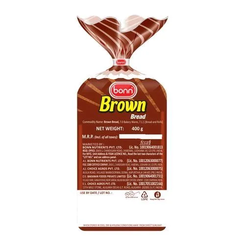 Bonn. Bonn Brown Bread - 400 gm.