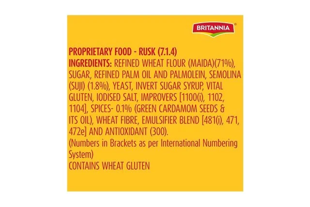 Britannia. Britannia Tostea Premium Bake Rusk - 250 gm.