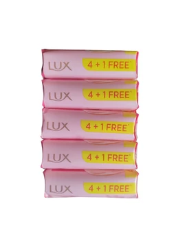 Hindustan Unilever Limited. Lux Rose Soap - 4 Units × 100 gm + 1unit 100 gm Free.