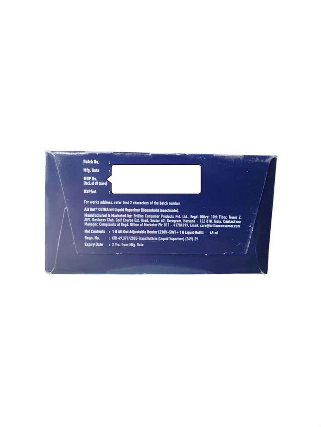 Brillon Consumer Products Pvt. All Out Ultra Machine With Refill - 1N + 45 ml.