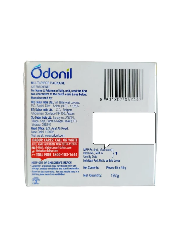 Dabur India Ltd. Odonil Air Freshener - 4N × 48 gm = 192 gm.