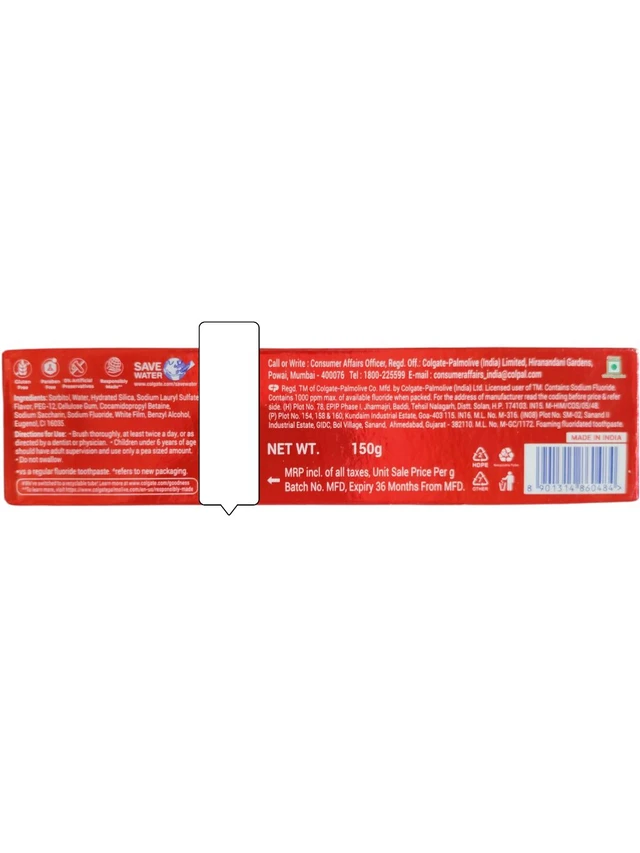 Colgate Max Fresh Toothpaste - 150 gm.