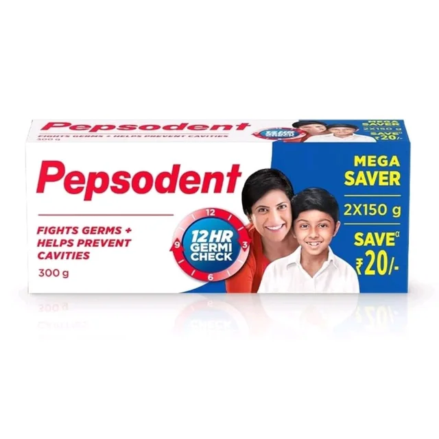 Hindustan Unilever Limited. Pepsodent Toothpaste Set - 2 × 150 gm = 300 gm.
