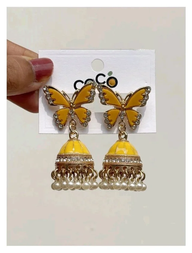 Butterfly jhumka (Honey)