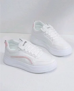 MEPITINO Lace Sneakers For Girls (White colour, women shoes) - IND-4