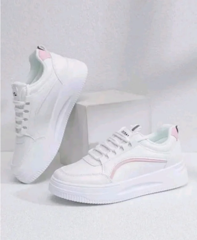 MEPITINO Lace Sneakers For Girls (White colour, women shoes) - IND-5