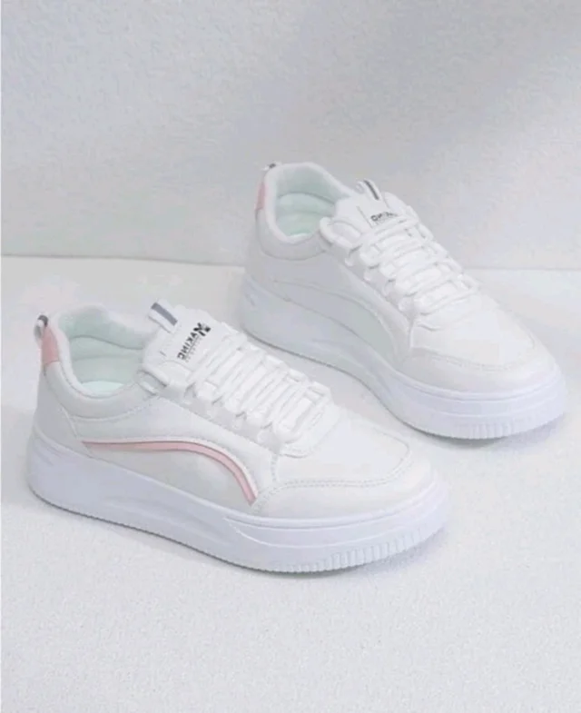 MEPITINO Lace Sneakers For Girls (White colour, women shoes) - IND-8
