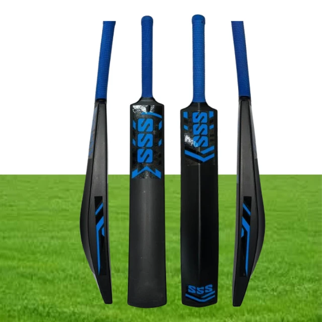 SVS Game Changer Full Size(35X4.5 inch) Heavy Duty Hard Fiber Cricket Bat PVC/Plastic Cricket Bat, Size 8 - Black -