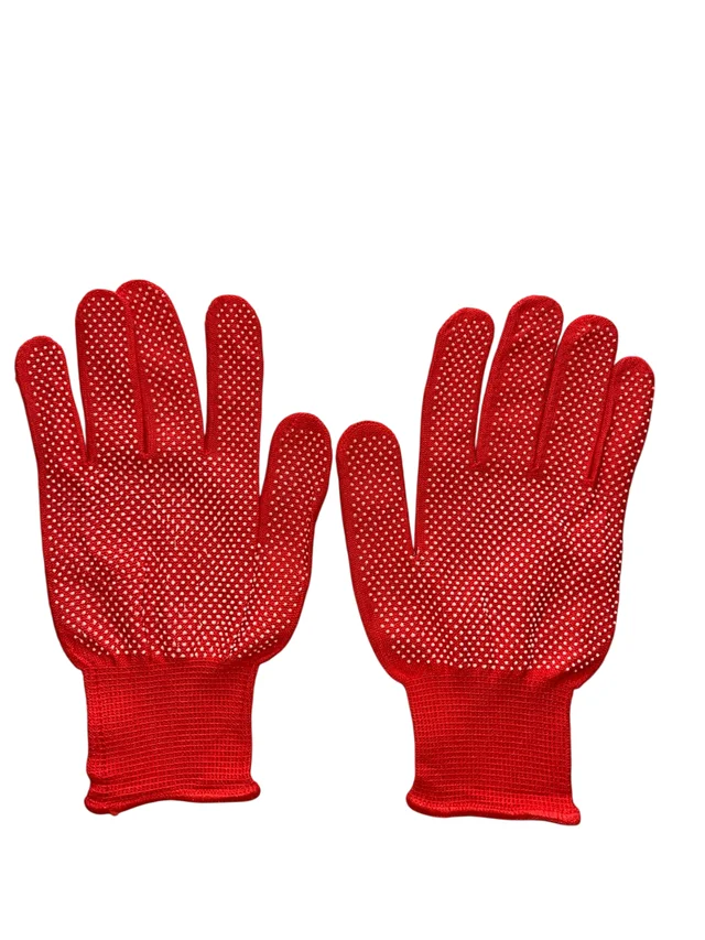 SVS Anti-skip PVC Tennis Batting Gloves - Free, Red