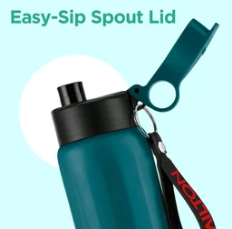 Milton MILTON Maverick 800 Stainless Steel Water Bottle, Leakproof Lid, Single Walled, ISI Certified ,For School, Office, Gym 780 ml - Blue