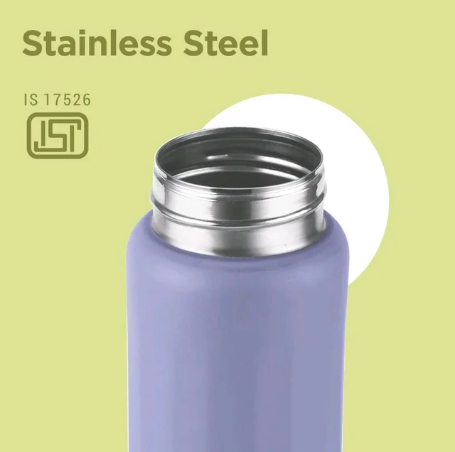 Milton MILTON Maverick 800 Stainless Steel Water Bottle, Leakproof Lid, Single Walled, ISI Certified ,For School, Office, Gym 780 ml - Purple